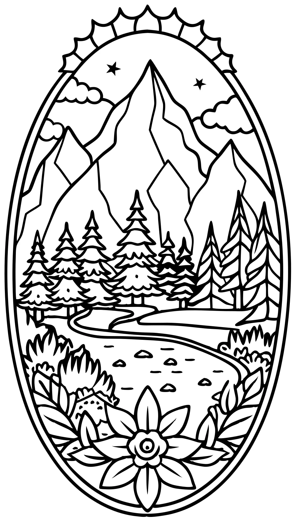 coloring pages of nature